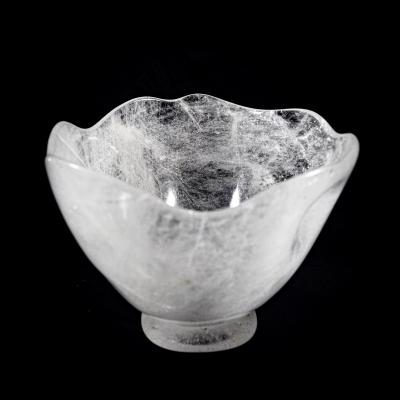 Gemstone bowl Rock Crystal 1960s 70s