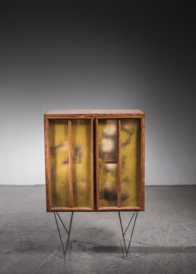 Gene Caples Gene Caples painted fiber cabinet