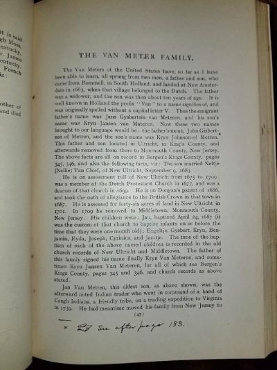 Genealogies and Sketches of Some Old Families of VA and KY by BF Van Meter