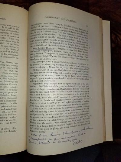 Genealogies and Sketches of Some Old Families of VA and KY by BF Van Meter