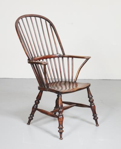 Generous Windsor Armchair with Looped Back