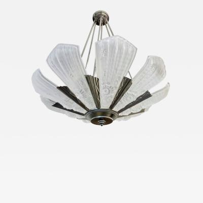 Genet et Michon French Art Deco Chandelier by Ge net et Michon LU161924751803