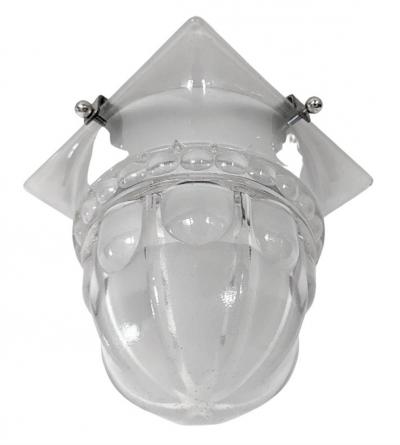 Genet et Michon French Art Deco Geometric Flush Mount or Sconce by Genet Michon