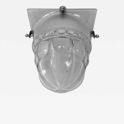 Genet et Michon French Art Deco Geometric Flush Mount or Sconce by Genet Michon