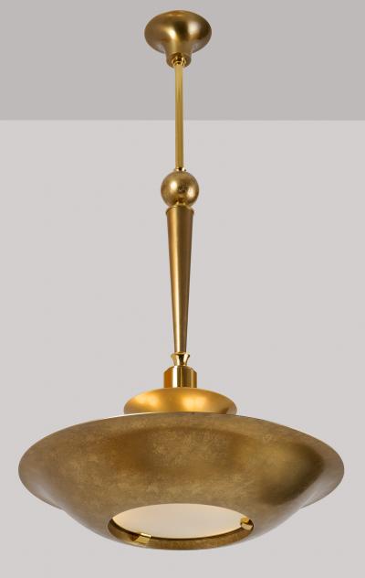 Genet et Michon Genet Michon Pendant Chandelier France 1950s