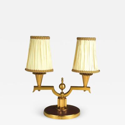 Genet et Michon Genet et Michon Pair of Gilt Bronze Lamps