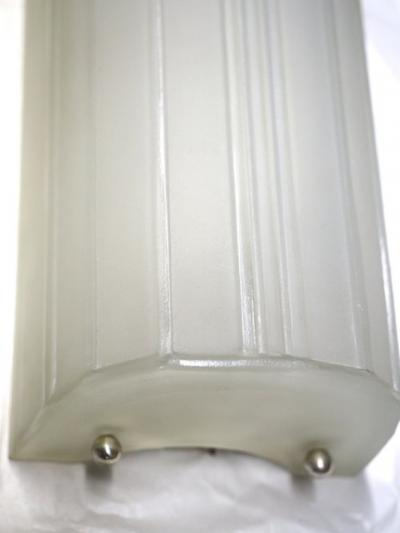 Genet et Michon Genet et Michon molded glass pair of sconces