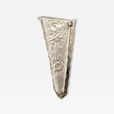Genet et Michon Pair of French Art Deco Wall Sconces by Genet et Michon
