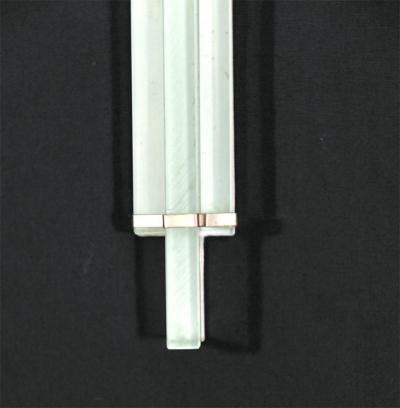 Genet et Michon Pair of Modernist Art Deco Wall Sconces by Genet et Michon