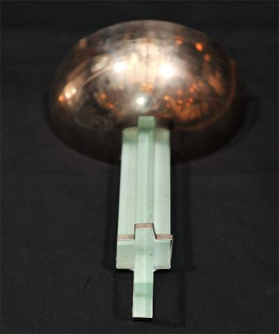 Genet et Michon Pair of Modernist Art Deco Wall Sconces by Genet et Michon