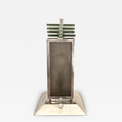 Genet et Michon Philippe Gen t and Lucien Michon Modernist Nickel Light