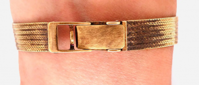 Geneva Mercer Vintage 14 Karat Yellow Gold Geneva Swiss Made Watch