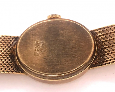 Geneva Mercer Vintage 14 Karat Yellow Gold Geneva Swiss Made Watch