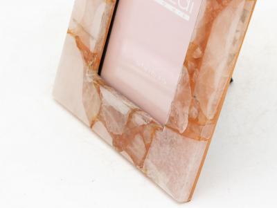 Genuine Pink Quartz Glass 5 x 7 photo frame by Tozai Home 2015