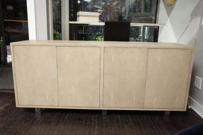 Genuine Shagreen Sideboard Floating on Acrylic Base