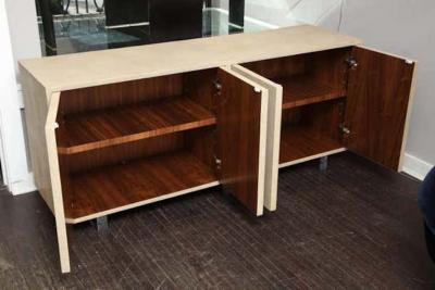 Genuine Shagreen Sideboard Floating on Acrylic Base