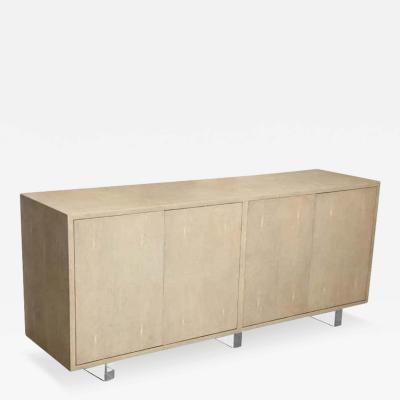 Genuine Shagreen Sideboard Floating on Acrylic Base