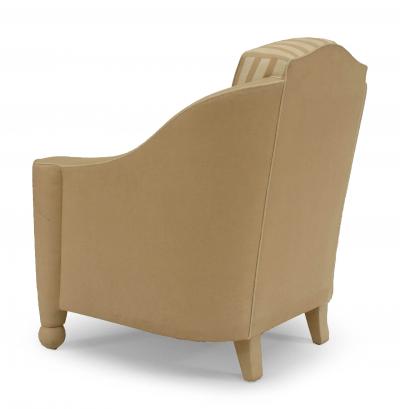 Geoffrey Bradfield Pair of French Art Deco Bergas Arm Chair