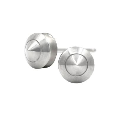 Geoffrey Good Geoffrey Good Matte Silver Bullet Stud Earrings