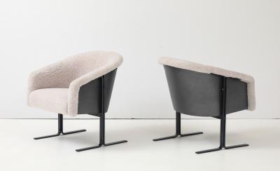 Geoffrey Harcourt Geoffrey Harcourt Sheepskin Bronze Chairs