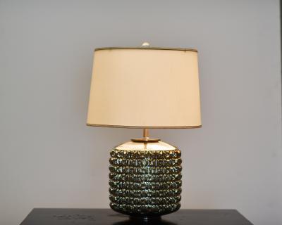 Geometric Mercury Glass Cylinder TABLE LAMP
