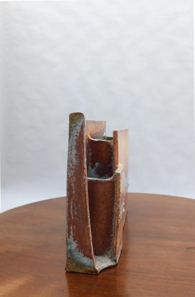 Geometrical Stoneware Vase