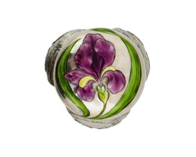 Georg Adam Scheid A Rare Austrian Art Nouveau Silver and Enamel Owl Seal by Georg Adam Scheid