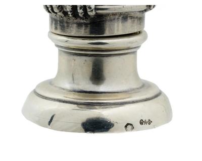 Georg Adam Scheid A Rare Austrian Art Nouveau Silver and Enamel Owl Seal by Georg Adam Scheid