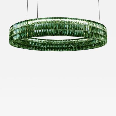 Georg Baldele GLITTERHOOP SAPPHIRE minimalist crystal chandelier
