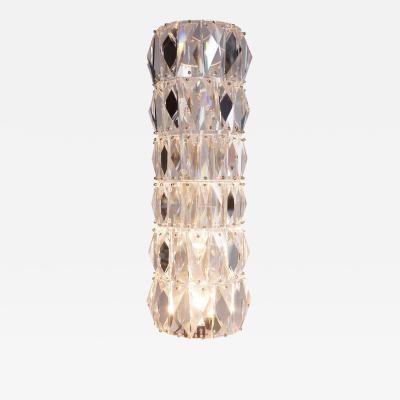 Georg Baldele GLITTERTUBE vertical crystal tube chandelier smaller version