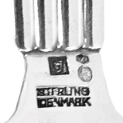 Georg Jensen 142 Pieces Georg Jensen1930s 1940s Sterling Silver Bernadotte Flatware