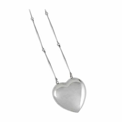 Georg Jensen 1970s Georg Jensen Astrid large Fog Heart Joy Necklace