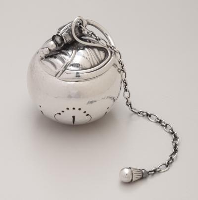 Georg Jensen Blossom Sterling Silver Tea Infuser by Georg Jensen
