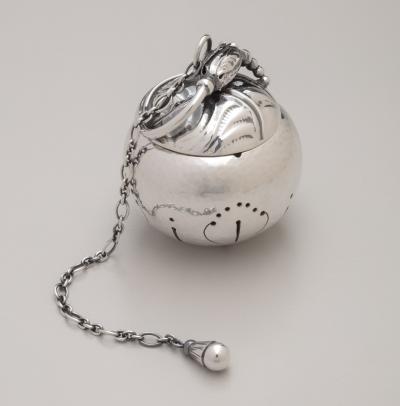 Georg Jensen Blossom Sterling Silver Tea Infuser by Georg Jensen