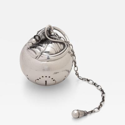 Georg Jensen Blossom Sterling Silver Tea Infuser by Georg Jensen