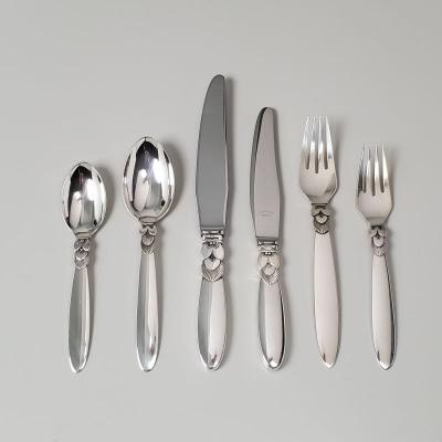 Georg Jensen Cactus 6 Piece place Setting Service for 24