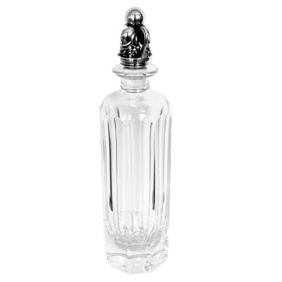 Georg Jensen Crystal and Sterling Decanter by Harold Nielsen for Georg Jensen