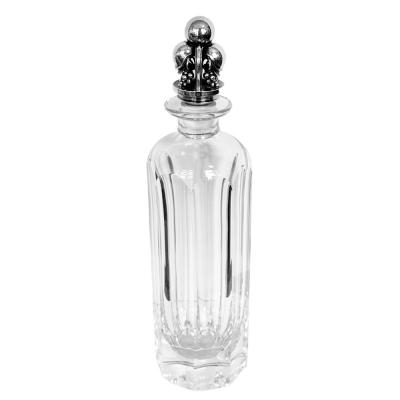 Georg Jensen Crystal and Sterling Decanter by Harold Nielsen for Georg Jensen