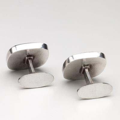 Georg Jensen Cufflinks 131A Sterling GJS ZebraJasper
