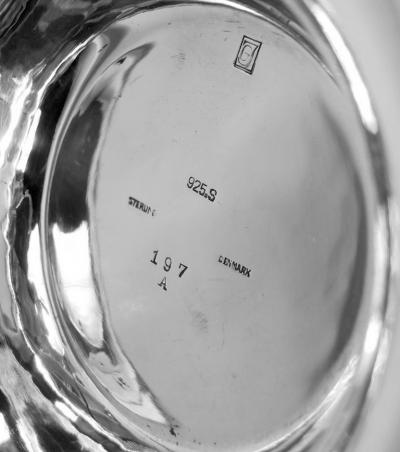 Georg Jensen Early Georg Jensen Danish Modern Sterling Silver Grape Bowl