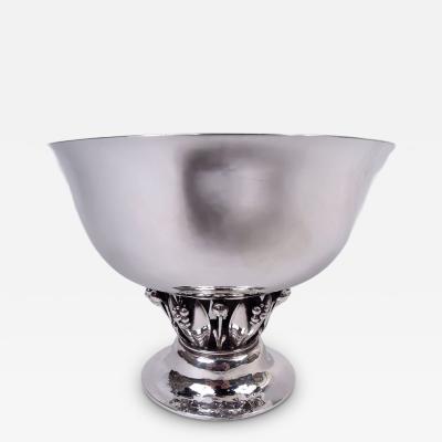 Georg Jensen Early Georg Jensen Danish Modern Sterling Silver Grape Bowl