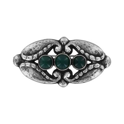 Georg Jensen Georg Jensen Brooch No 156 with Green Agate