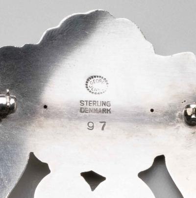 Georg Jensen Georg Jensen Brooch No 97 with Carnelian