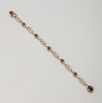 Georg Jensen Georg Jensen Cabachon Sapphires 18kt Gold Bracelet 252