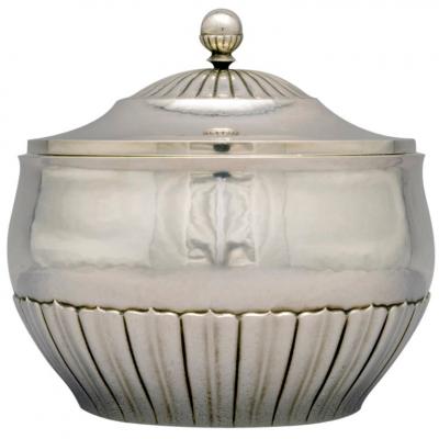 Georg Jensen Georg Jensen Covered Sugar Bowl Early Johan Rohde Design