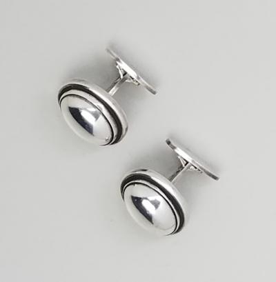 Georg Jensen Georg Jensen Cufflinks No 44A Sterling Silver Designed by Harald Nielsen