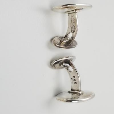 Georg Jensen Georg Jensen Cufflinks Sterling Silver with Gold Accents No 200