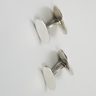 Georg Jensen Georg Jensen Cufflinks Sterling Silver with Gold Accents No 200