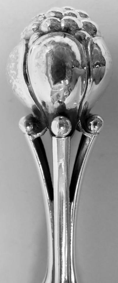 Georg Jensen Georg Jensen Danish Modern Sterling Silver Fish Serving Pair