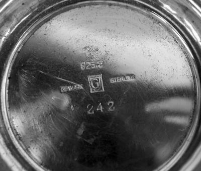 Georg Jensen Georg Jensen Danish Modern Sterling Silver Footed Bowl